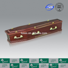 Скидка шкатулки онлайн люкса бумаги Sapele шпона гробы A30-GHT